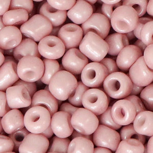 Hearts Rocailles 4MM Antique Pink