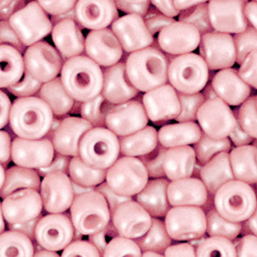 Hearts Hearts  Rocailles 4MM Metallic Pink