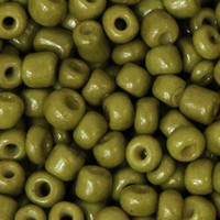 Rocailles 4MM Olive Green