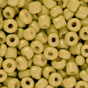 Hearts Rocailles 4MM Light Olive