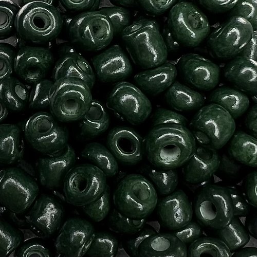 Hearts Hearts  Rocailles 4MM Dark Forest Green