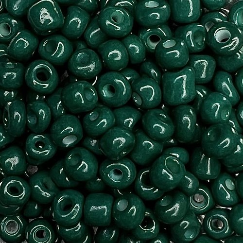 Hearts Hearts  Rocailles 4MM Bottle Green