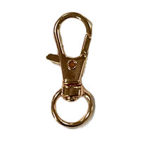 Sleutelhanger 32  x 12mm Rosegoud
