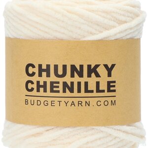 Budget Yarn Chunky Chenille  Cream