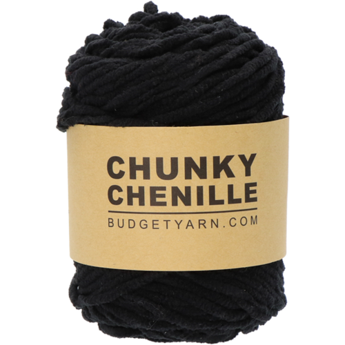 Budget Yarn Chunky Chenille Black