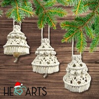Mini kerstbellen accessoirespakket (geen garen en patroon)