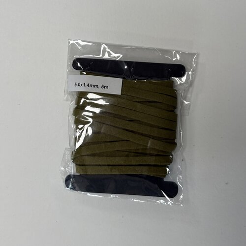 Suede koord 5mm legergroen Suede koord 5mm legergroen