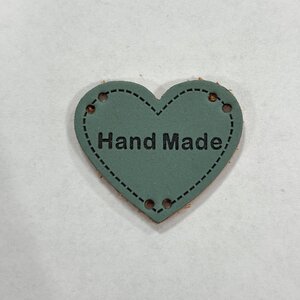 Label Handmade Hart Blauw Per 5 Label Handmade Hart Blauw Per 5