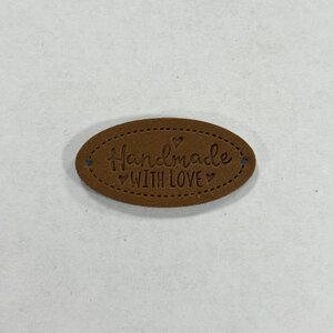 Label Handmade With Love Bruin Per 5 Label Handmade With Love Bruin Per 5