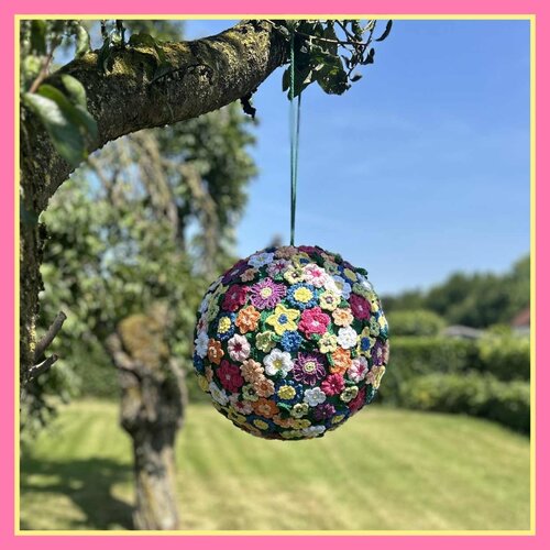 Hearts Bloemenbol Haakpakket, doorsnede ± 38 cm