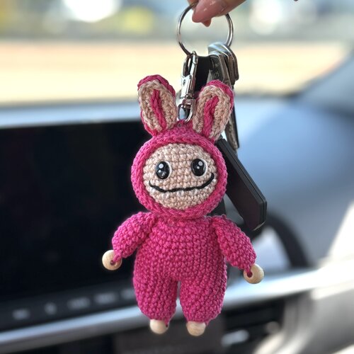 Hearts Monstertje sleutelhanger/tassen
