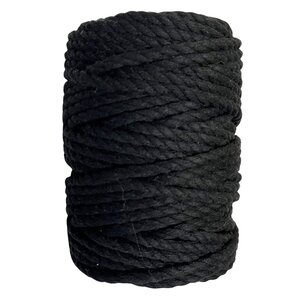 Hearts Hearts Triple Twist 8MM Zwart (50 meter) Hearts Hearts Triple Twist 8MM Zwart (50 meter)