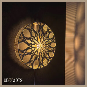 Hearts Wandlamp Macramé Pakket Hearts Wandlamp Macramé Pakket