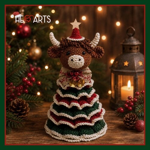 Hearts Mini kerstboom Kaatje de Koe Hearts Mini kerstboom Kaatje de Koe
