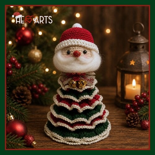 Hearts Mini Kerstboompje Santa Hearts Mini Kerstboompje Santa