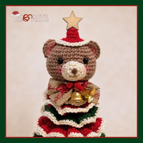 Hearts Mini kerstboompje Teddy Hearts Mini kerstboompje Teddy