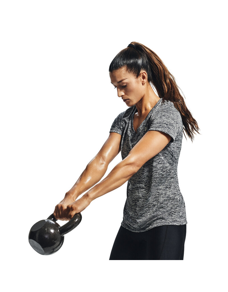 Under Armour Tech SSV - Twist - Black - Damen