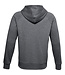 Under Armour Rival Fleece FZ Hoodie-Pitch Grey Light Heather - Hombre