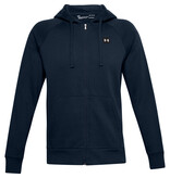 Under Armour UA Rival Fleece FZ Hoodie-Academy /  / Onyx White