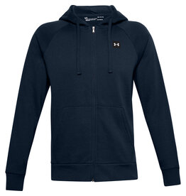 Under Armour UA Rival Fleece FZ Hoodie-Academy /  / Onyx White