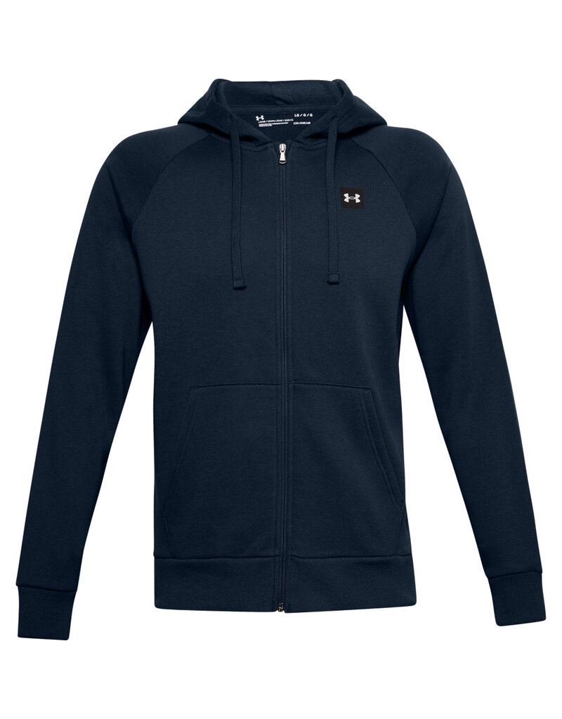 Under Armour UA Rival Fleece FZ Hoodie-Academy /  / Onyx White