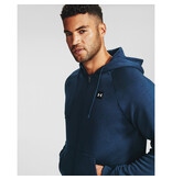 Under Armour UA Rival Fleece FZ Hoodie-Academy /  / Onyx White