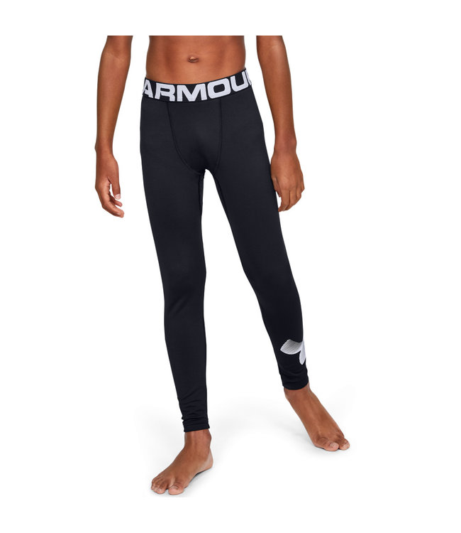 Under Armour ColdGear Armor Leggings-Black / / White