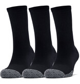 Under Armour UA Heatgear Crew-Negro / Negro / Acero