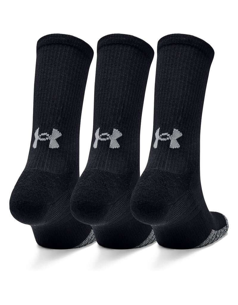 Under Armour UA Heatgear Crew-Negro / Negro / Acero
