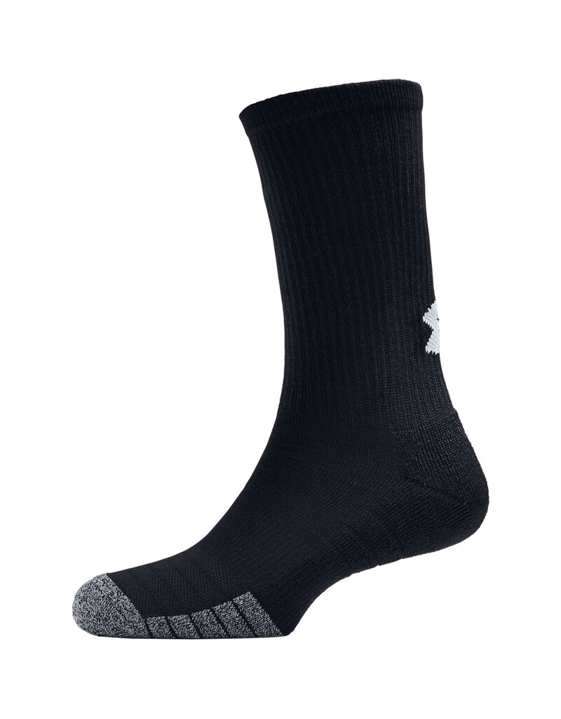 Under Armour UA Heatgear Crew-Zwart / Zwart / Staal