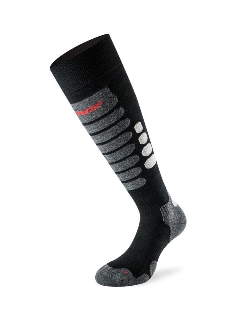 Lenz Sock Skiing 3.0 Zwart / Grijs