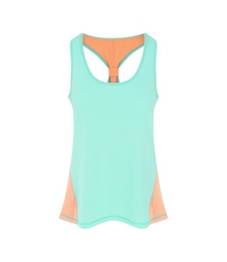 mint green vest top