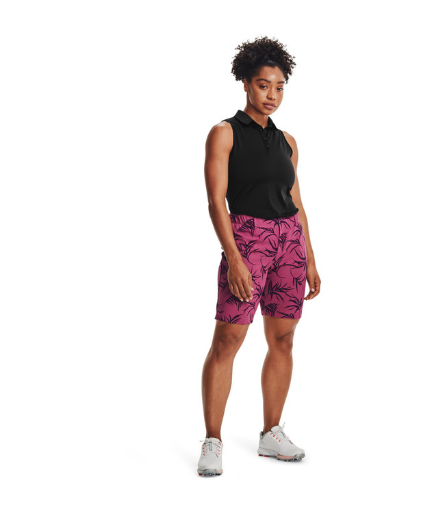 Under Armour UA Zinger Ärmelloses Polo-Schwarz / Schwarz / Damen