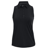 Under Armour UA Zinger Ärmelloses Polo-Schwarz / Schwarz / Damen