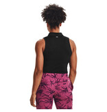 Under Armour UA Zinger Ärmelloses Polo-Schwarz / Schwarz / Damen