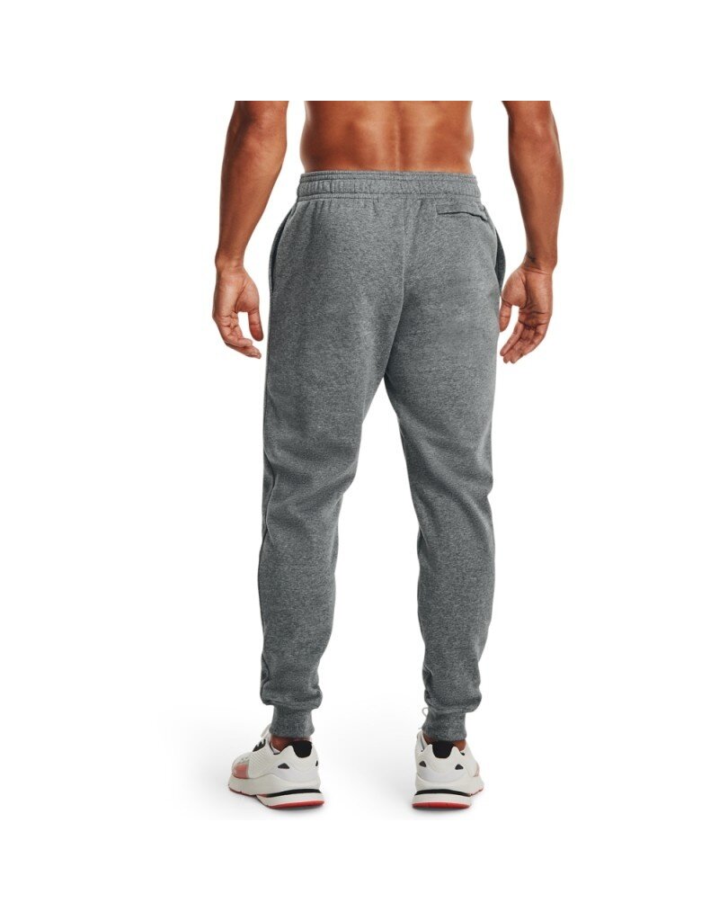 Under Armour Pantalon de jogging UA Rival Fleece - Pitch Grey Light Heather // Blanc Onyx