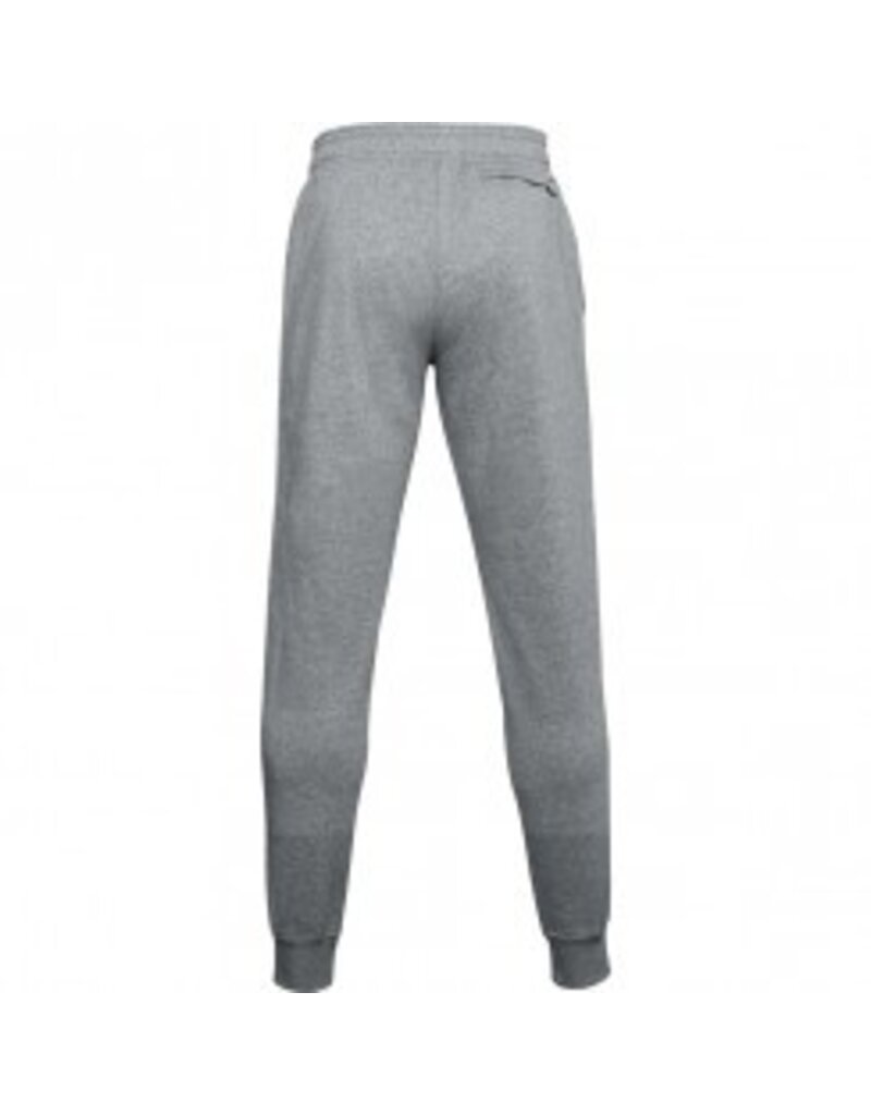 Under Armour UA Rival Fleece Jogger-Pitch Grau Hell Heather // Onyx Weiß
