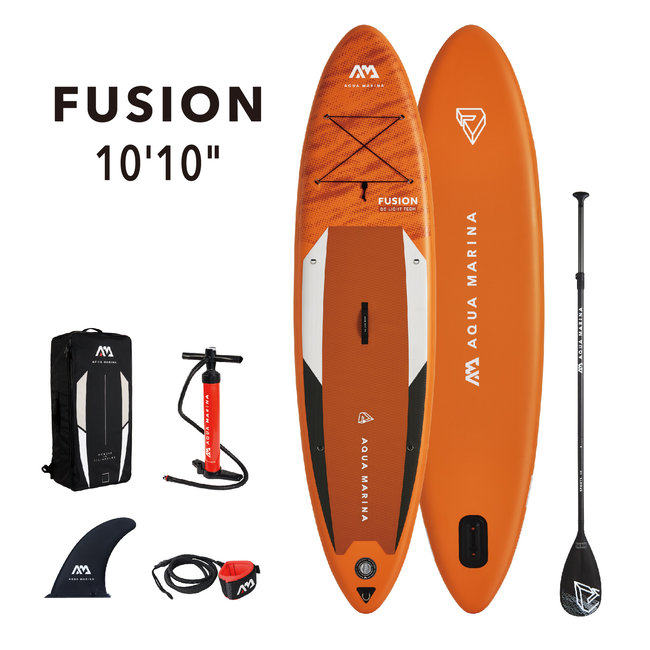 Aqua Marina Fusion opblaasbaar SUP board 10'10 Oranje 2021