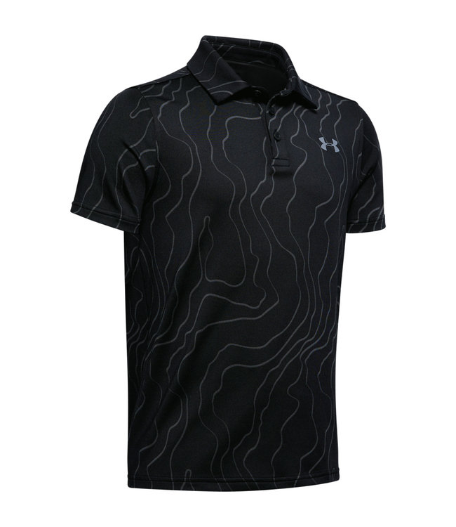 Under Armour UA Playoff Polo-Negro / Jet Gris / Acero Niños