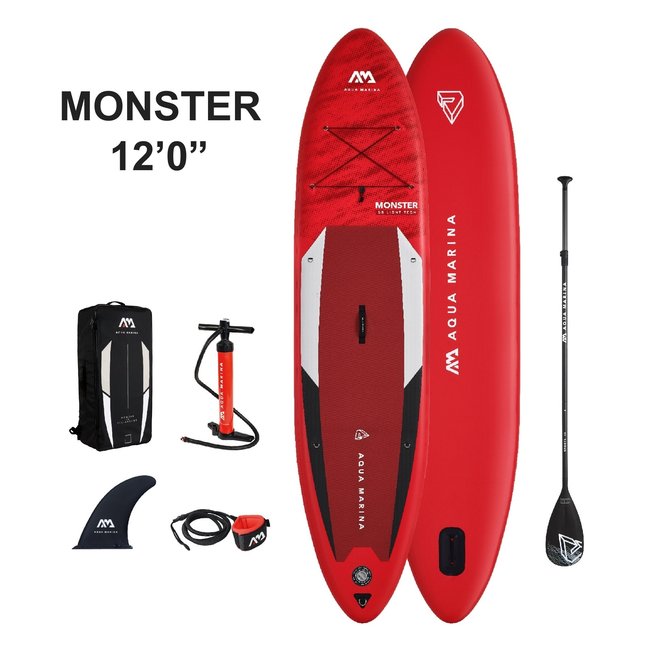 Aqua Marina Monster aufblasbares SUP Board 12'0 Red 2021