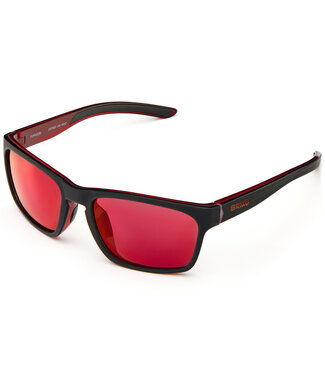 Briko Typhoon Mirror Color HD Gafas de sol negro mate / rojo