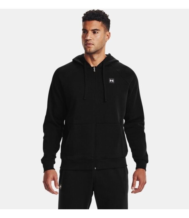 Under Armour UA Rival Fleece Hoodie-Black // Onyx White