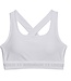 Under Armour Soutien-gorge UA Crossback Mid-Blanc / Halo Gris