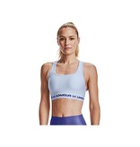Under Armour Sujetador deportivo UA Crossback Mid Bra-Isotope Blue - Mujer