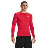 Under Armour UA HG Armor Comp LS- Rood - Heren