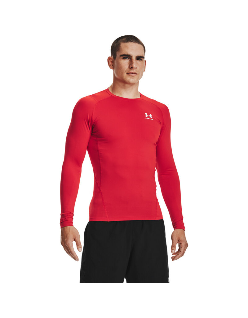 Under Armour UA HG Armor Comp LS- Rood - Heren