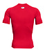 Under Armour UA HG Armor Comp SS- Rood - Heren