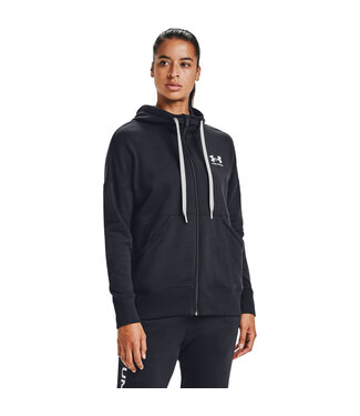 Under Armour Rival Fleece FZ Hoodie - Zwart