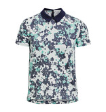 Under Armour UA Zinger Rise SS Polo-Midnight Navy / Neptune / Metallic Silver