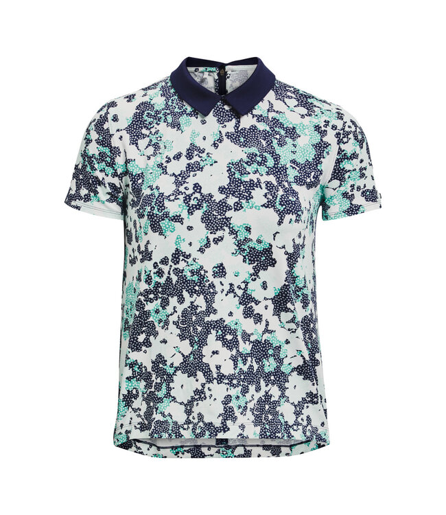 Under Armour UA Zinger Rise SS Polo-Midnight Navy / Neptune / Metallic Silver